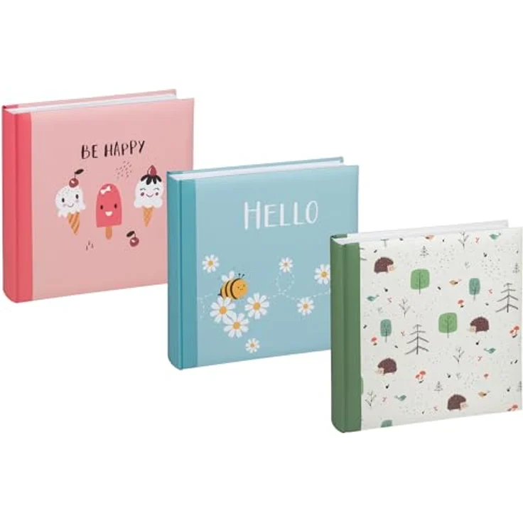 Walther design Fotoalbum Forrest Life FA-281-3, Kinderalbum in grün, 26x25 cm mit 50 säurefreien Seiten und Pergamin-Schutzseiten – Bild 2