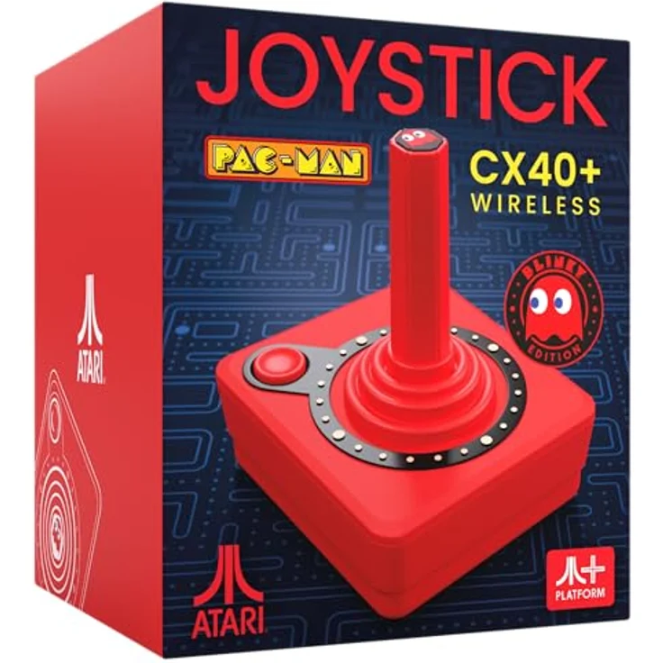 Plaion CX40+ Pac-Man Edition, Wireless Gaming Controller im klassischen Pac-Man-Design, Rot – Bild 1