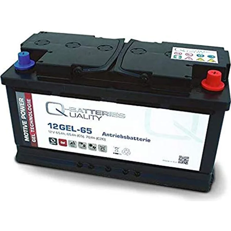 Q-Batteries 12GEL-65 Antriebsbatterie 12V 65Ah (5h), 73Ah (20h) wartungsfreier Gel-Akku VRLA – Bild 1