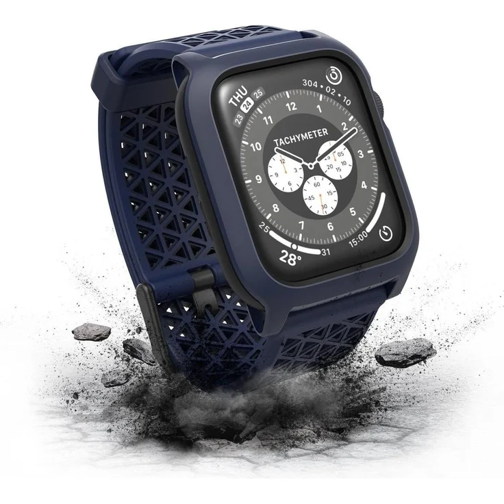 Catalyst Case Impact für Apple Watch 4/5/6/SE, stossfestes Gehäuse mit Torso-Dämpfungssystem, 44 mm, blau