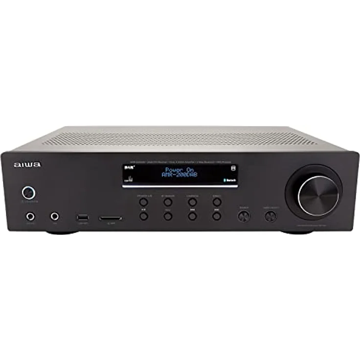 Aiwa AMR-200DAB/BK: Verstärker, AV-Dab+-Receiver, mit Bluetooth 5.0, 200 W, USB-Port, SD-Kartenleser, Farbe: Schwarz – Bild 3