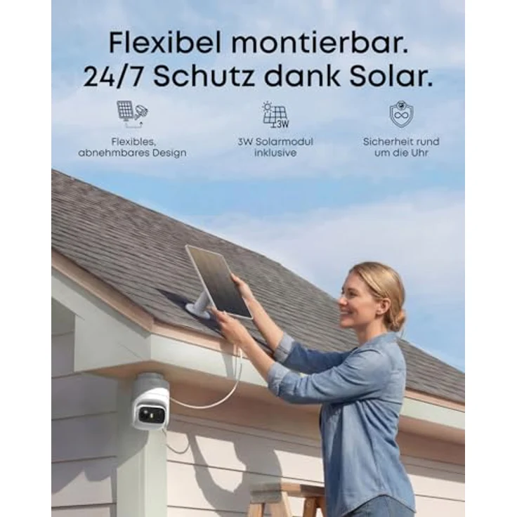 Anker eufy Überwachungskamera C37, kabellose 2K Outdoor-Kamera mit 360° KI-Tracking, 2er Set – Bild 5
