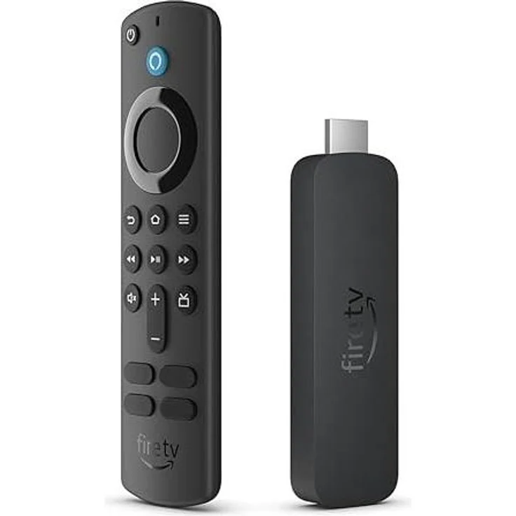 Amazon Fire TV Stick 4K (8 GB, Fire OS), Streaming Box mit 4K Ultra HD, Dolby Atmos, Sprachsteuerung, Schwarz