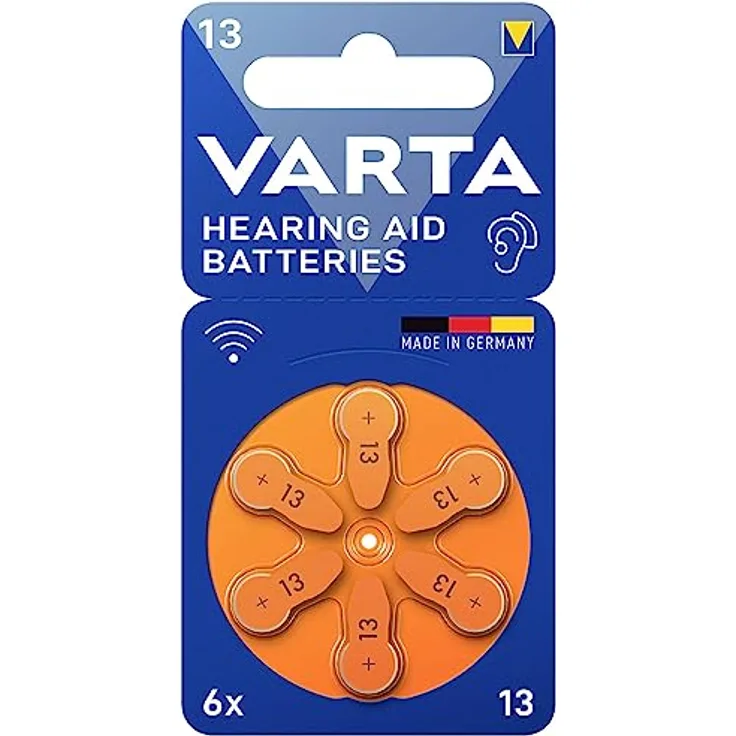 Varta 393552 Knopfbatterien für Hörgeräte V13 6 Stück