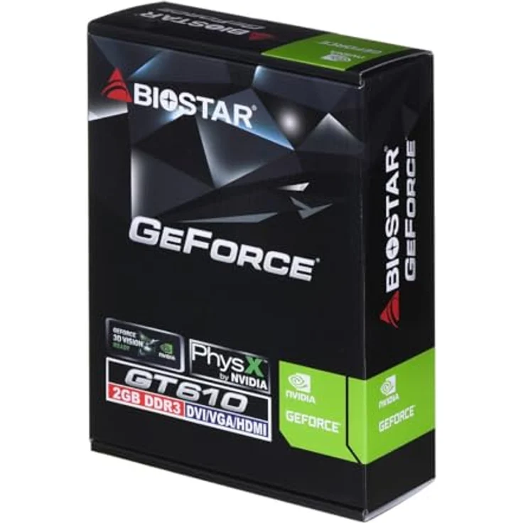 Biostar GeForce GT 610 Grafikkarte, Mini-HDMI, 2x DVI-I – Bild 6