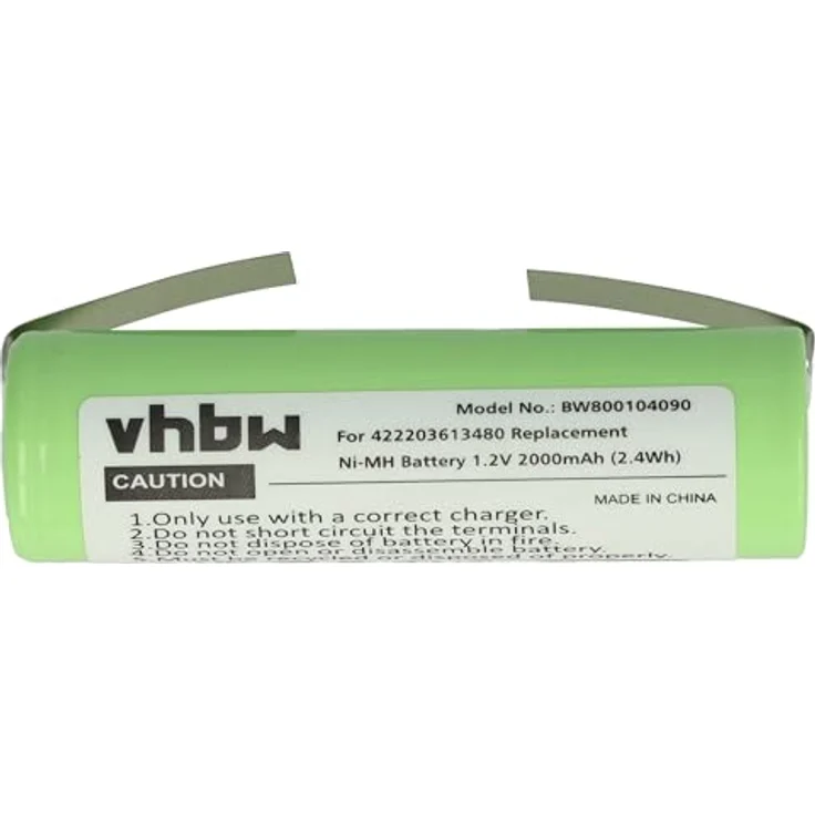 vhbw Akku kompatibel mit Philips HQ7310, Hochleistungs-NiMH Akku mit 2000 mAh und Überhitzungsschutz – Bild 3