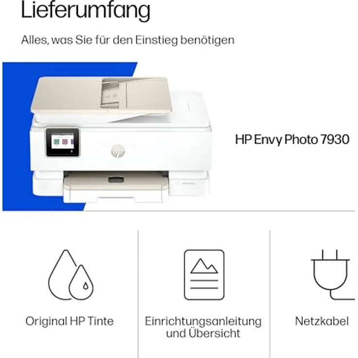 HP ENVY Photo 7930, Multifunktionsdrucker Tintenstrahl A4, Scanner und Kopierer, Farb-Druckqualität – Bild 12