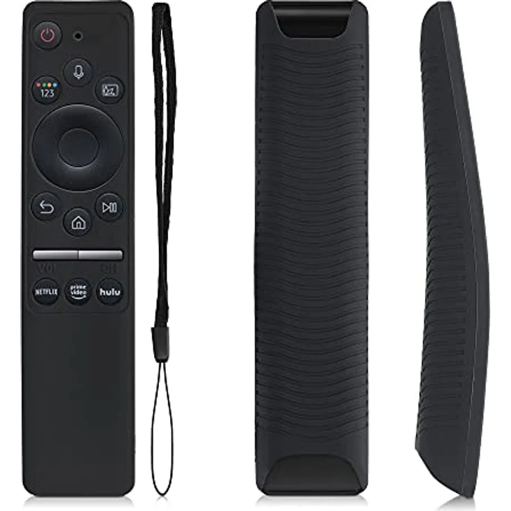 kwmobile Hülle Fernbedienung kompatibel mit Samsung BN59-01312A / BN59-01312B - Silikon Case für TV Zubehör in Schwarz – Bild 2