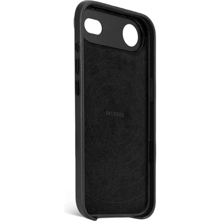 Decoded Lederhülle für iPhone 17 Air, Premium ECCO Leder, MagSafe kompatibel, vollständiger Kameraschutz, metallene Tasten, stoß- und kratzfest, schwarz – Bild 3