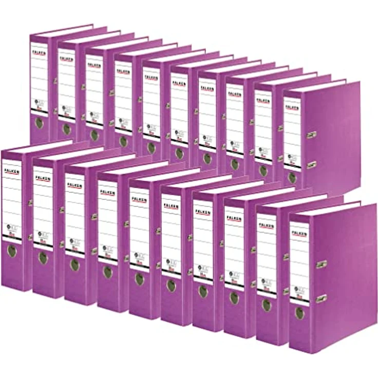 Falken Aktenordner S80 Recycolor, Qualitätshebelmechanik, 80 mm Rückenbreite, violett – Bild 2
