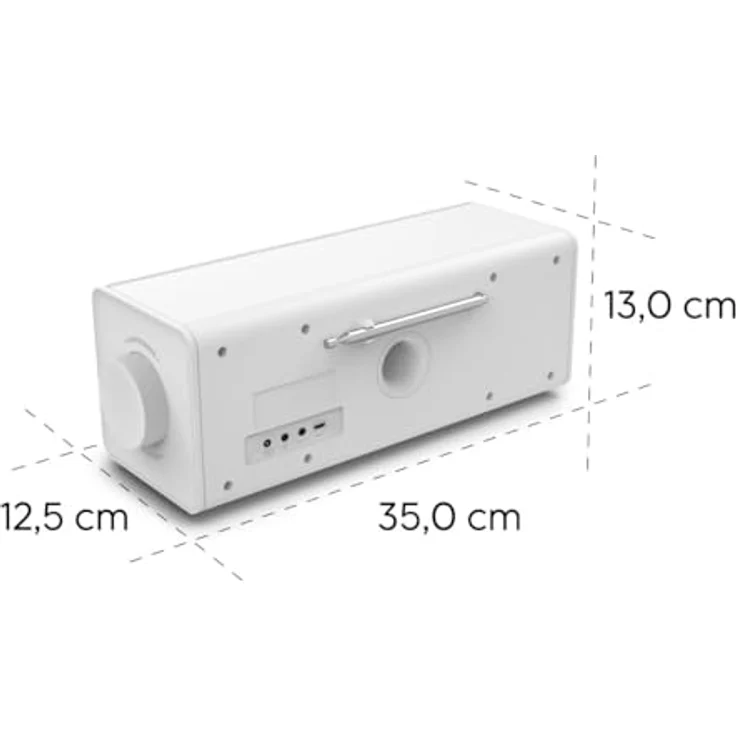 Hama Digitalradio DR2002, FM/DAB/DAB+/Bluetooth® RX, Radiowecker, Stereo, Weiß – Bild 5