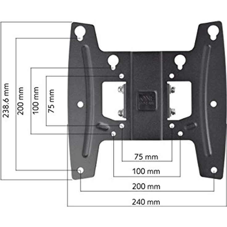 One For All WM4251 Universal TV Wall Mount Solid Turn, VESA 200 x 200, TV-Wandhalterung für Bildschirmgröße von 19 Zoll bis 43 Zoll, max. 30 kg – Bild 5