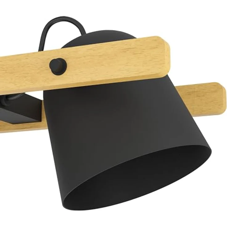 EGLO connect.z Smart Home LED Deckenleuchte Hornwood-Z, FSCM70HB, ZigBee, Alexa, warmweiß-kaltweiß, RGB, dimmbar, Holz/schwarz, 78 cm – Bild 4