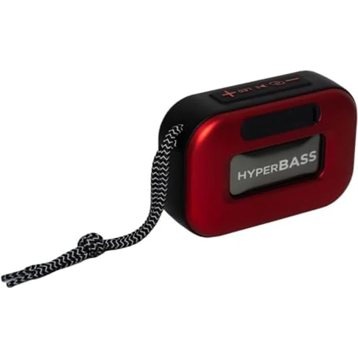 Aiwa BST130RD Tragbarer Bluetooth-Lautsprecher, 5 W Leistung, Rot – Bild 2