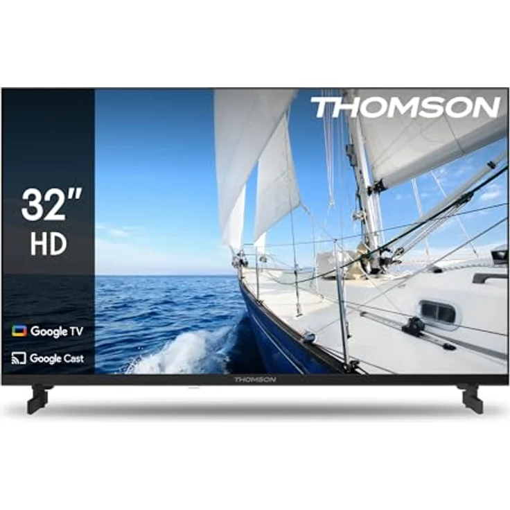 Thomson 32HG2S14, 32 Zoll HD Smart TV mit Google TV, Wi-Fi, Bluetooth und 3 HDMI, Schwarz – Bild 1