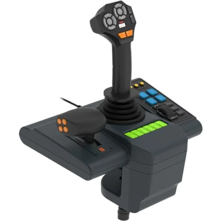 HORI Farming Vehicle Control System, Gaming-Lenkrad mit 34 cm gummiertem Lenkrad, 900°-Rotation und multifunktionalem Control Panel für PC – Bild 2