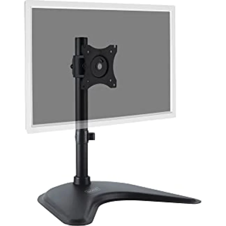 DIGITUS Monitor-Halterung - Standfuß - 1 Monitor - Bis 27 Zoll - Bis 1x 10 kg - VESA 75x75, 100x100 - Schwarz – Bild 2