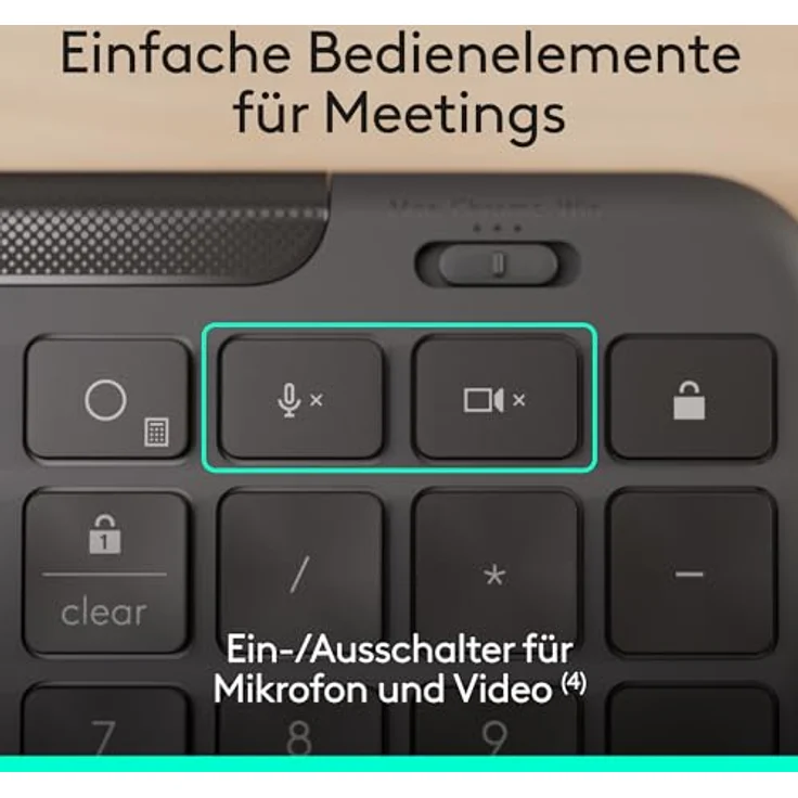 Logitech Kb K620 For Business, kabelgebundene QWERTZ-Tastatur mit Scissor-Switch-Technologie, Schwarz – Bild 5