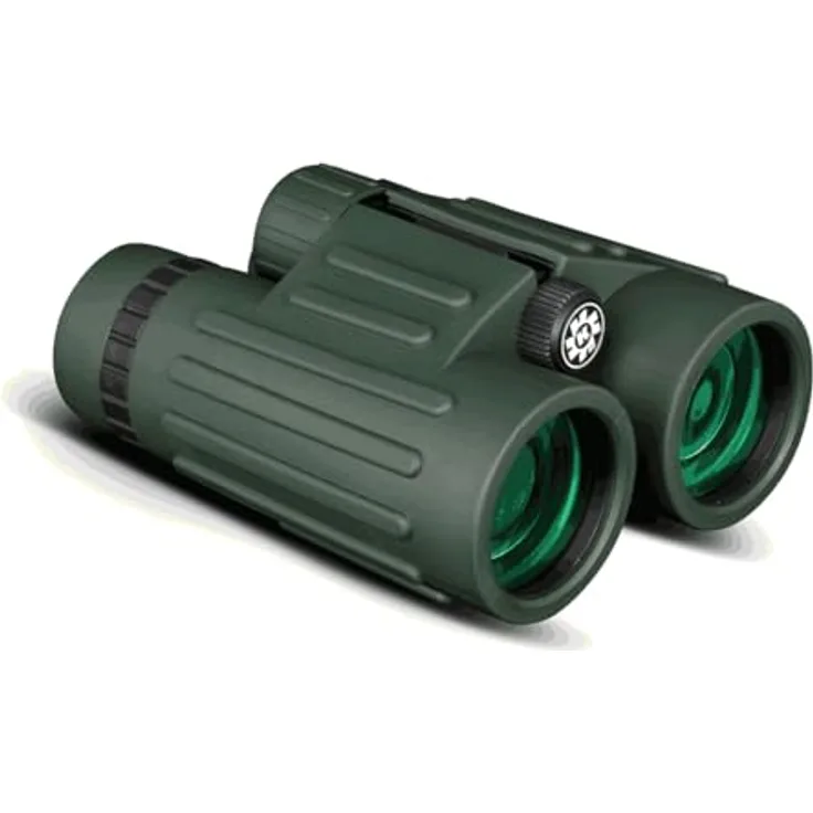 KONUS | Emperor 10x42 Grünes wasserdichtes Fernglas mit Phasenkorrektur, Ergonomisches Design, 10x42 Zoom