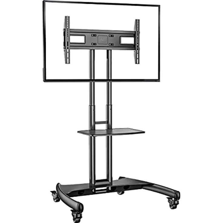 Ergosolid NB AVA1500B Standfuß mit Rollen, verstellbar, für LCD/LED/Plasma-TV bis 45,5 kg, Schwarz – Bild 1