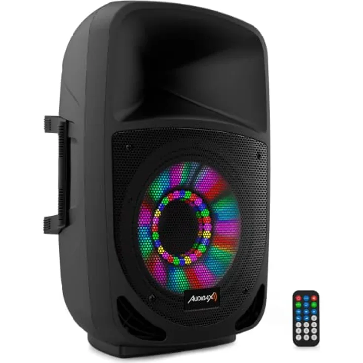 Audibax Vegas 12 Altavoz Profesional Bluetooth 12" + Motor 1" y Efectos Lumínicos