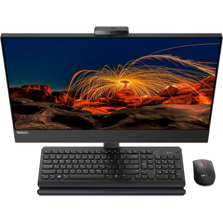Lenovo ThinkCentre M90a Gen 3 11VF - All-in-One PC, Core i5 12500, 8 GB RAM, 256 GB SSD, 23.8" Full HD Touchscreen, Schwarz