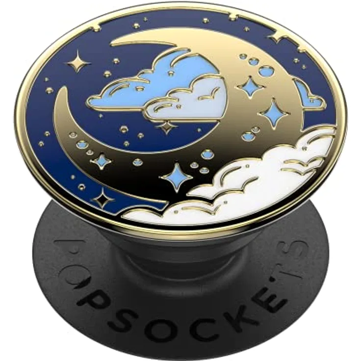 PopSockets: PopGrip - Ausziehbarer Sockel und Griff mit einem Austauschbarem Top für Smartphones und Tablets - Enamel Fly Me to Moon