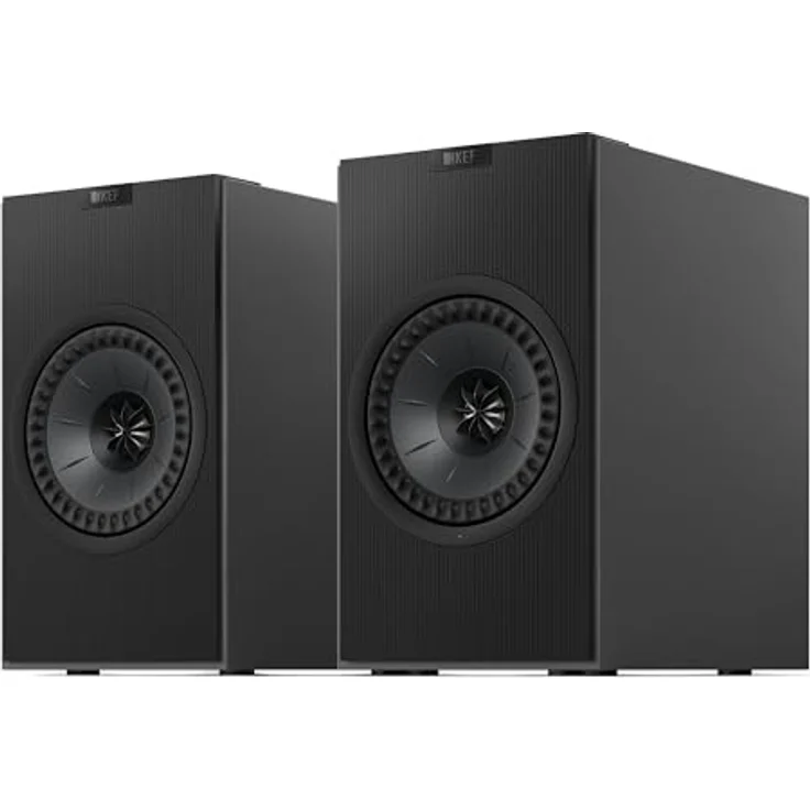 KEF Coda W, Kabellose HiFi-Regallautsprecher, Dark Titanium | Bluetooth 5.4 aptX Lossless, 200 Watt, Phono-Vorverstärker, HDMI & USB-C Anschluss – Bild 1