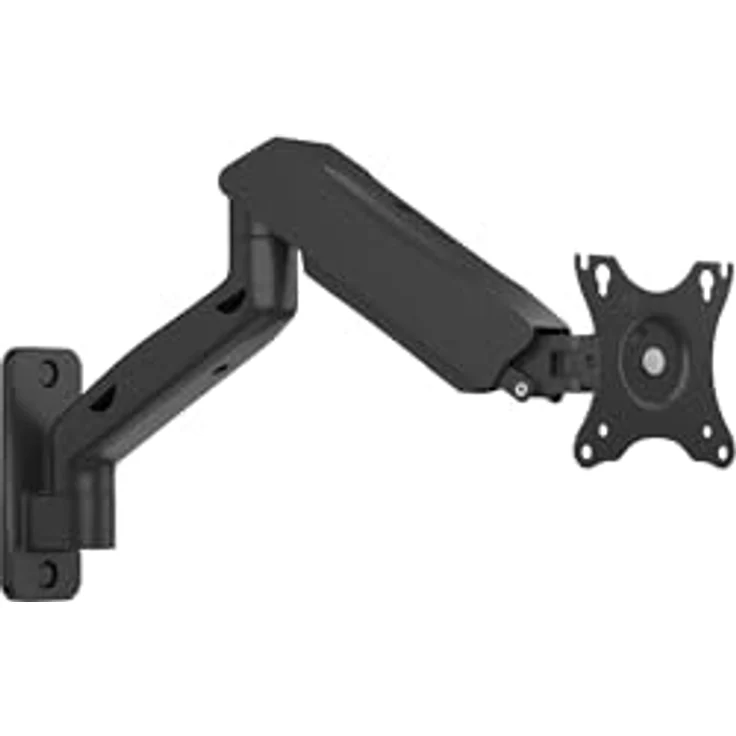 ICY BOX Monitorarm Wandmontiert mit Wandhalterung für einen Monitor, ergonomische Einrichtung - Schwarz – Bild 1