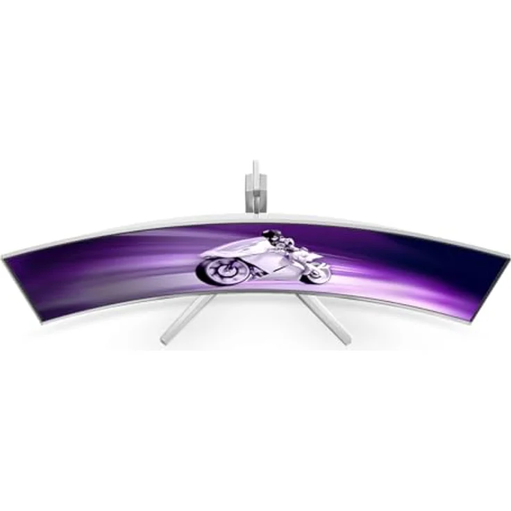 Philips Evnia 49M2C8900 - 49 Zoll QD OLED Curved Gaming Monitor, 240 Hertz, 0,03ms GtG, HDR400, Ambiglow (5120x1440, HDMI 2.1, DisplayPort 1.4, USB-C, USB Hub) weiss – Bild 3