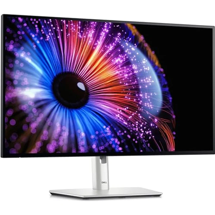 Dell U2724DE UltraSharp Thunderbolt 27 Zoll QHD (2560x1440) Monitor, 120Hz, IPS Black, 5ms, 98% DCI-P3, 2X Thunderbolt, 2X USB-C, 2X DisplayPort, HDMI, 4X USB, RJ45, 3 Jahre Garantie, Silber – Bild 1