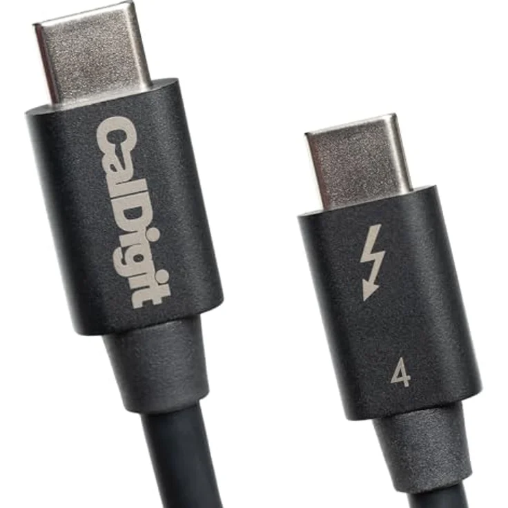 CalDigit USB C — USB C Kabel, 2 m, USB 4.0, 100 W, Thunderbolt 4 kompatibel – Bild 3
