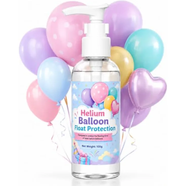 LAMXIN 100 ml High Float Helium Gel, Ballon-Schutzflüssigkeit mit Pumpkopf für verlängerte Schwebezeit bei Hochzeiten und Partys