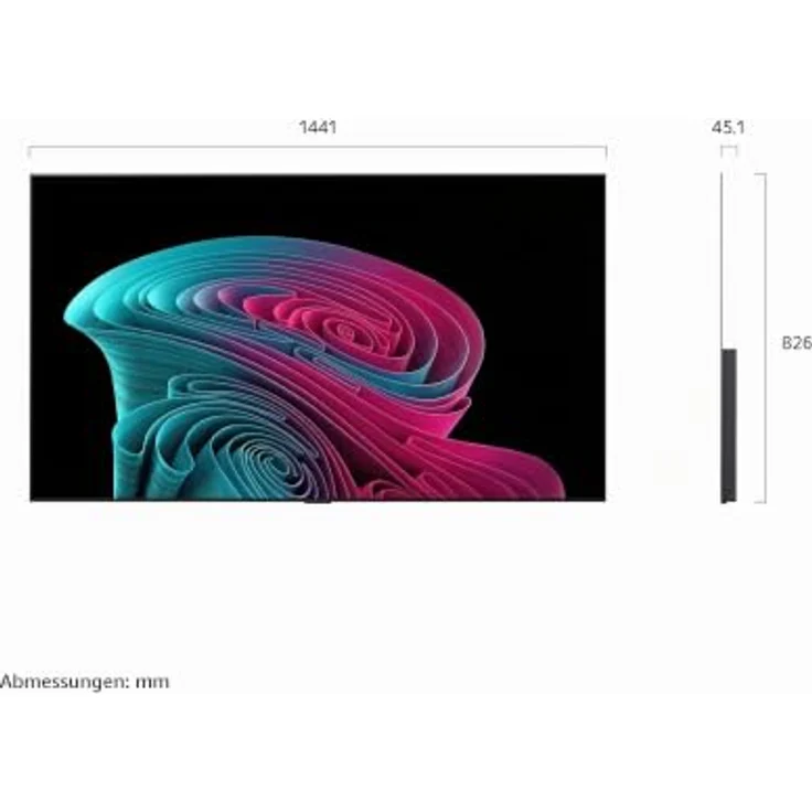 LG OLED evo AI OLED65C64LA, 165,1 cm (65"), 4K Smart-TV mit Dolby Vision, Dolby Atmos, WLAN, Schwarz – Bild 3