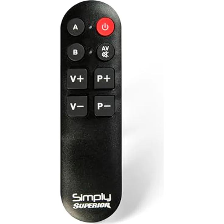 Superior Electronics Simply Universal Grosstastenfernbedienung SUPTLB001 für 2 Geräte, elegantes Design, ideal für Senioren, einfache Programmierung in weniger als einer Minute – Bild 2