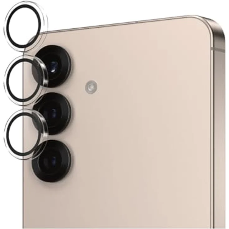 PanzerGlass Hoops™ Transparent Lens Protector für Samsung Galaxy S25, kratz- und stoßfester Kameraschutz mit anpassbarem Design – Bild 1