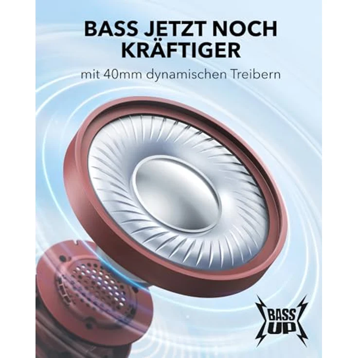 soundcore H30i Kabellose On-Ear Kopfhörer, Faltbares Design, Purer Bass, 70h Wiedergabe, Bluetooth 5.3, Leicht und bequem, App Steuerung, Multipoint-Verbindung – Bild 2