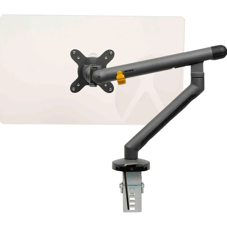 Bakker Elkhuizen BE Flexible Monitorarm, Tisch-Halterung für Monitore bis 35", Graue Farbe, 72% recyceltes Material, ergonomische Top-Down-Installation
