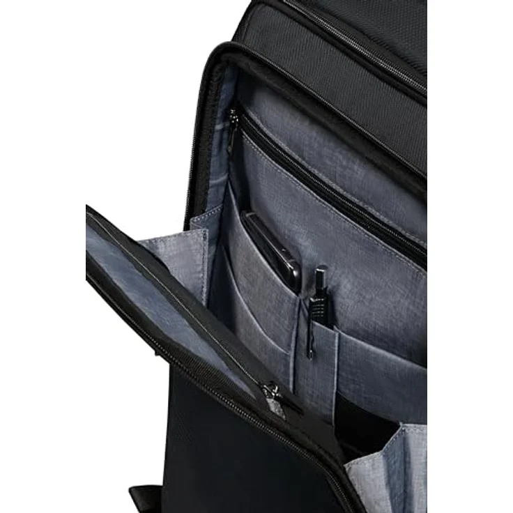 Samsonite XBR 2.0 - Laptoprucksack 14.1 Zoll, 40.5 cm, 15.5 L, Schwarz (Black) - Modernes Design aus recycelten Materialien, Easy Pass für einfaches Laden von elektronischen Geräten. – Bild 5