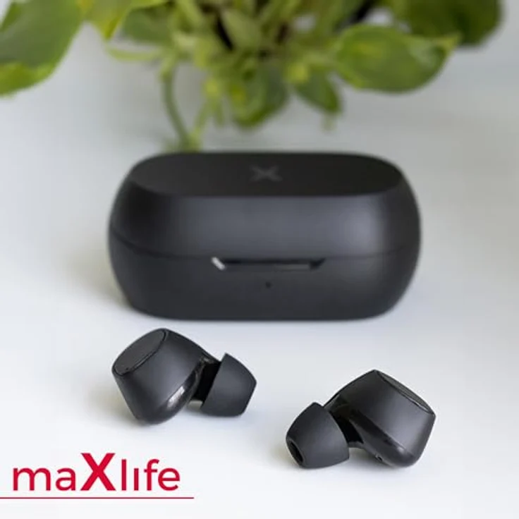 FOREVER Maxlife MXBE-04 TWS, Kabellose Bluetooth 5.3 In-Ear Ohrhörer mit Touch-Steuerung und Tragbarem Ladecase, Schwarz – Bild 5