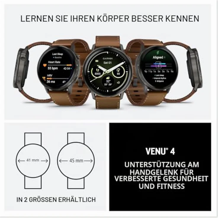 Garmin Venu 4, Smartwatch mit 1.4" AMOLED Touchscreen, 8 GB Speicher, GPS und 10 Tagen Akkulaufzeit – Bild 7