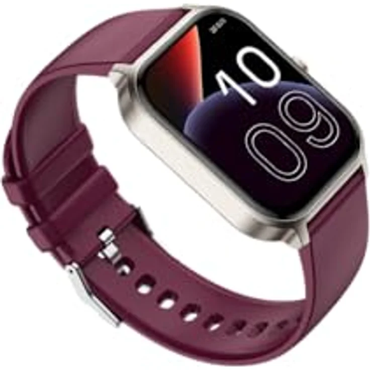 SPC Smartee Duo 3 - Smartwatch mit 1,93" AMOLED-Display, Bluetooth-Telefonie, bis zu 7 Tagen Akkulaufzeit, 100 Sportarten, IP68, beige und braune Armbänder – Bild 3