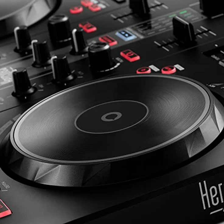 Hercules DJControl Inpulse 300 MK2 – USB-DJ-Controller – 2 Decks mit 16 Pads und eingebauter Soundkarte – Bild 4