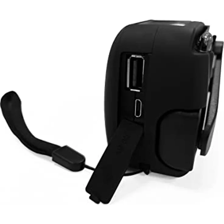 Technaxx Kurbelradio mit Handyladefunktion Solar Radio TX-238 - Tragbares Baustellenradio Notfallradio mit LED-Taschenlampe, USB-A Ausgang zum Laden von Mobilgeräten, Solarpanel,Handschlaufe – Bild 3