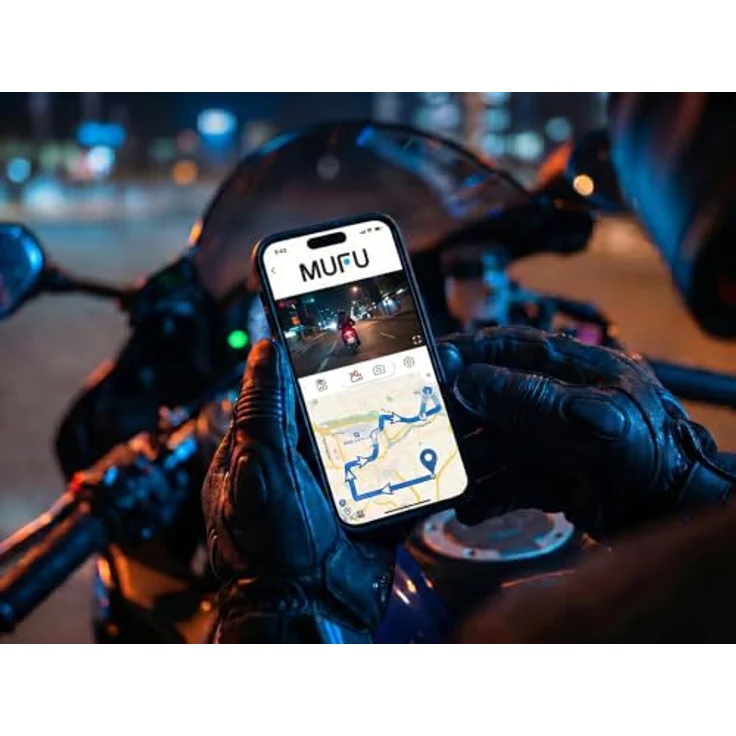 MUFU V30P Motorrad-Dashcam Full HD mit 2 Kameras, 3100-mAh-Batterie und bis zu 7 Stunden Aufnahmezeit, GPS und WLAN – Bild 6