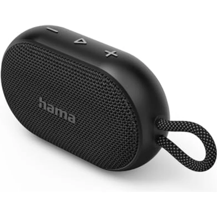 Hama Bluetooth Lautsprecher Buddy 3.0, 6W (wasserdicht IPX7, True Wireless Stereo, Hängeschlaufe, Freisprecheinrichtung) schwarz – Bild 1