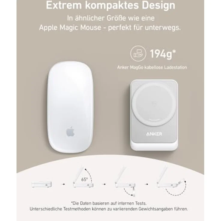 Anker MagGo 3-in-1 Ladestation, Qi2 zertifiziert, 15W kabellos, MagSafe kompatibel, Apple Watch Ladegerät, für iPhone 15/14, AirPods, Apple Watch 9 (mit 40W USB-C Netzteil) – Bild 3