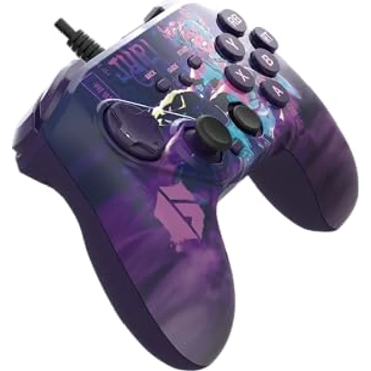 Hori Fighting Commander OCTA SF 6 Juri Edition, Gamepad für Windows 10/11 mit 6-Tasten-Layout und 3m Kabel – Bild 3