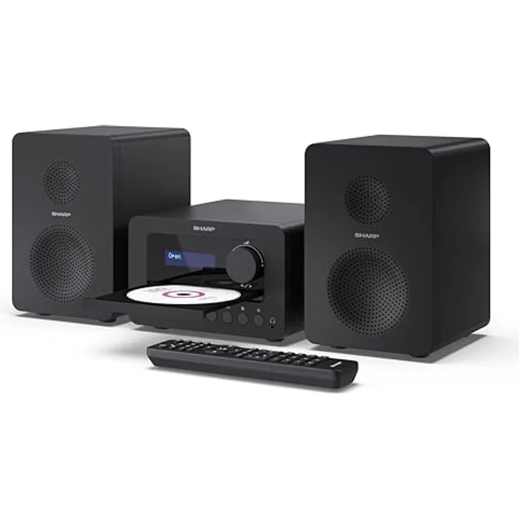 Sharp Interactive Solution XL-B514(BK) TOKYO FM Hi-Fi Micro System, Schwarz, Radio mit hochwertigem Klang – Bild 4