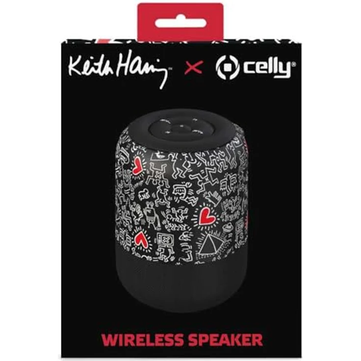 Celly KHSPEAKER Tragbarer Bluetooth-Lautsprecher mit kristallklarem Klang und intuitiver Fernbedienung, Schwarz – Bild 4